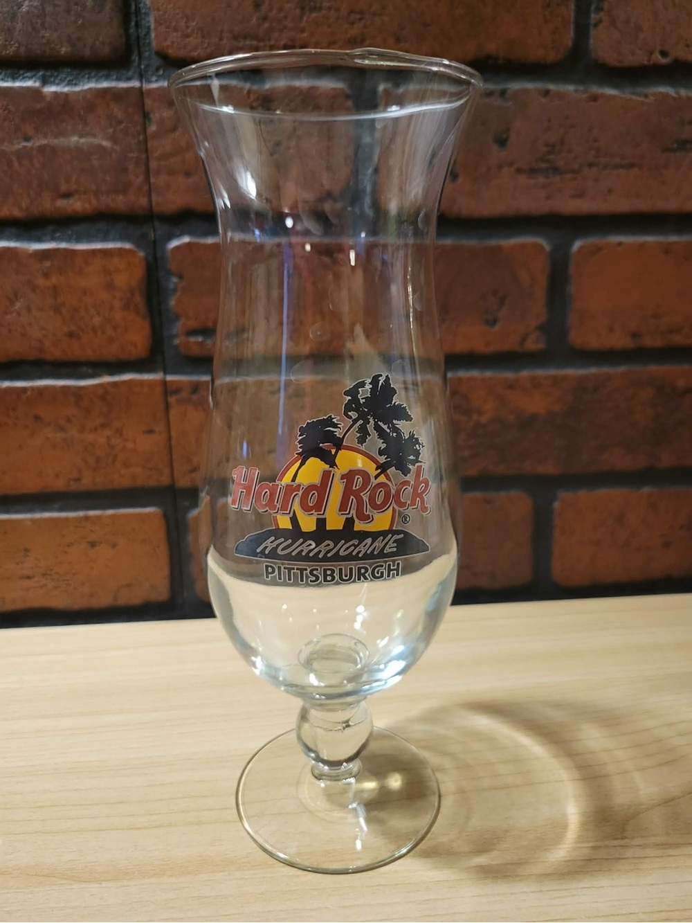 Hard Rock Cafe Pittsburgh Hurricane Drink Glass